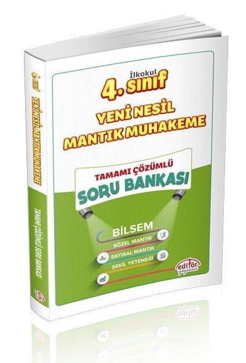 4.SINIF MANTIK MUHAKEME BİLSEM SORU BANKASI - EDİTÖR YAYINEVİ