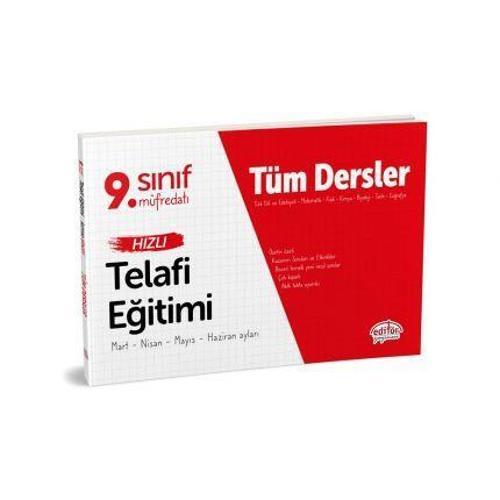 9.SINIF TÜM DERSLER TELAFİ EĞİTİMİ - EDİTÖR YAYINEVİ