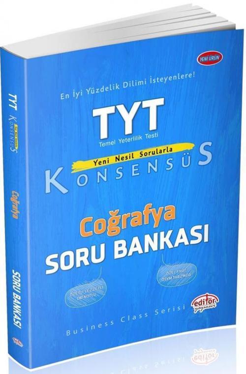 TYT COĞRAFYA SORU BANKASI KONSESÜS - EDİTÖR YAYINEVİ