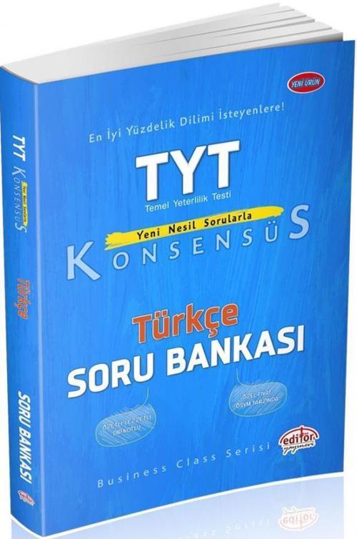 TYT TÜRKÇE SORU BANKASI KONSENSÜS - EDİTÖR YAYINEVİ