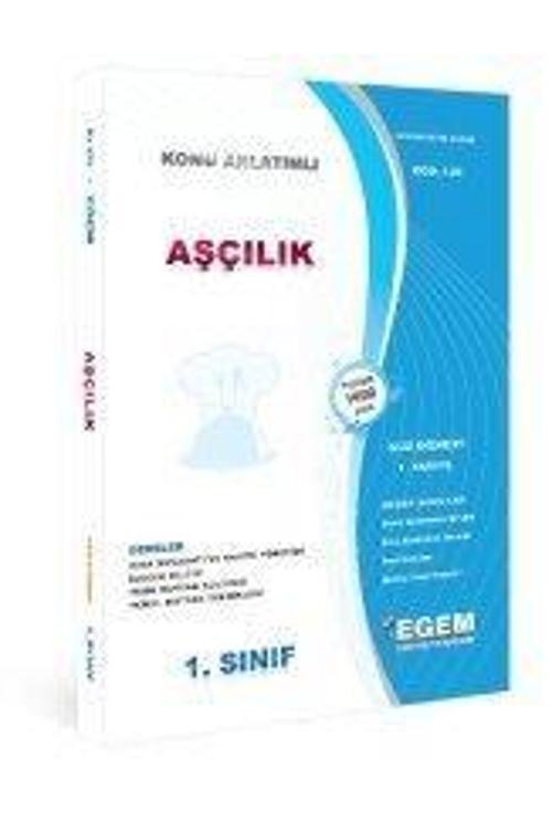 1.SINIF 1.YARIYIL AŞÇILIK KONU ANLATIM GÜZ DÖNEMİ - EGEM YAYINLARI