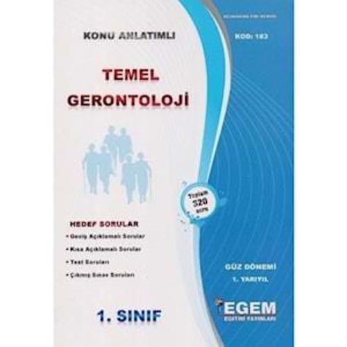 1.SINIF TEMEL GERONTOLOJİ K.A - EGEM YAYINLARI