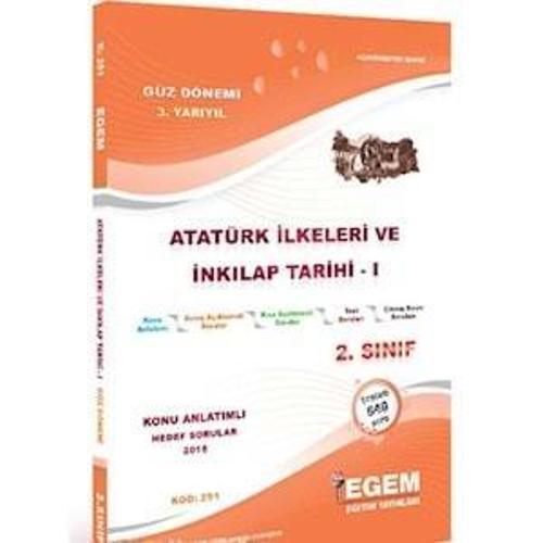 2.SINIF 3.YARIYIL ATATÜRK İLKE VE İNKILAPLARI GÜZ  - EGEM YAYINEVİ