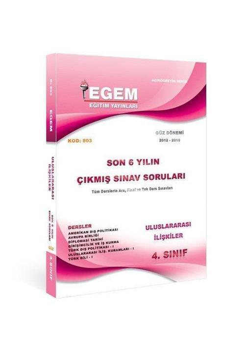 4.SINIF ULUSLARARASI İLİŞ SON 6 YIL ÇIKMIŞ SORU GÜZ - EGEM YAYINLARI