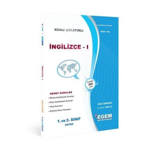 İNGİLİZCE 1 1.VE 3.SINIF ORTAK K.A GÜZ DÖNEMİ - EGEM YAYINLARI