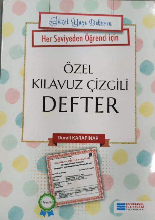 ÖZEL KILAVUZ ÇİZGİLİ DEFTER HER SEVİYEDE ÖĞRENCİLER İÇİN - EVRENSEL İLETİŞİM