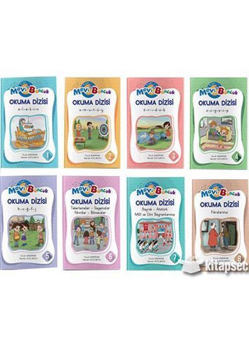 1.SINIF MAVİ BONCUK ELAKİN OKUMA DİZİSİ 8 KİTAP - MAVİ BONCUK