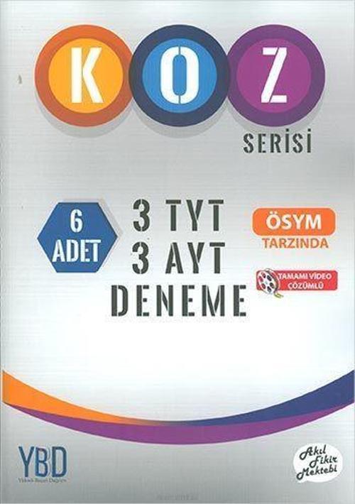 TYT AYT 3 DENEME ( TOPLAM 6 DENEME ) KOZ SERİSİ - TONGUÇ AKA