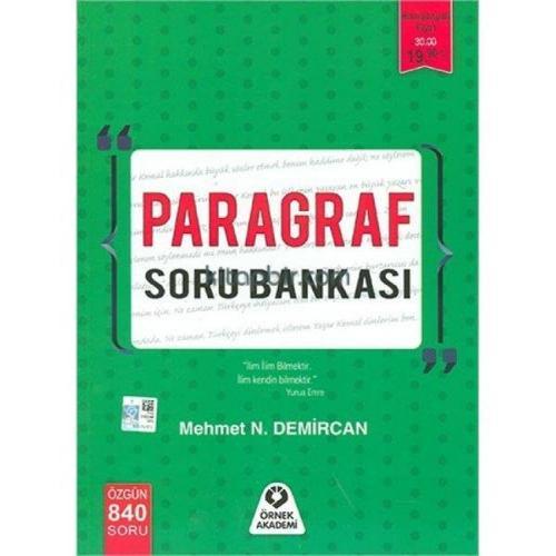 PARAGRAF SORU BANKASI - ÖRNEK AKADEMİ