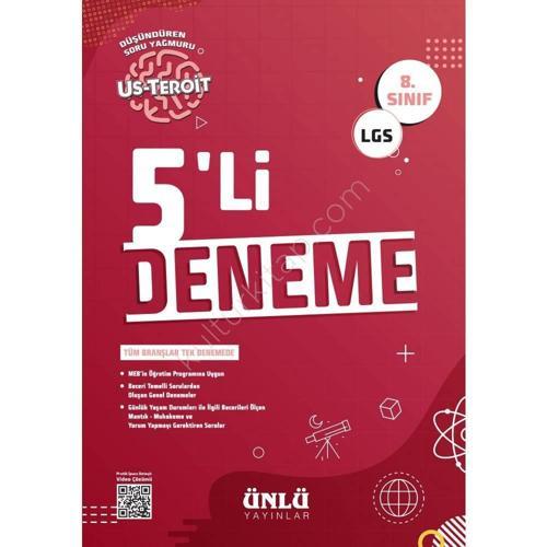 8.SINIF LGS 5 Lİ DENEME ( US -TEROİT ) - ÜNLÜ YAYINLARI