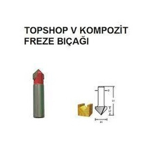 14477 Kompozit Freze Bıçağı 9-16''X12Mm