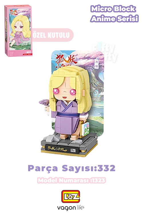 Loz Micro Anime Serisi 1323 Modeli 332 Parçaça Dekoratif Oyuncak Yapım Seti Yapı Blok FFLZ-1323