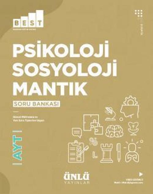 AYT PSİKOLOJİ SOSYOLOJİ MANTIK SORU BANKASI BEST - ÜNLÜ YAYI