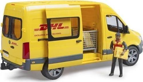 MB Sprinter DHL Kamyonu ve Sürücüsü -Sarı 02671 Lisanslı Ürün