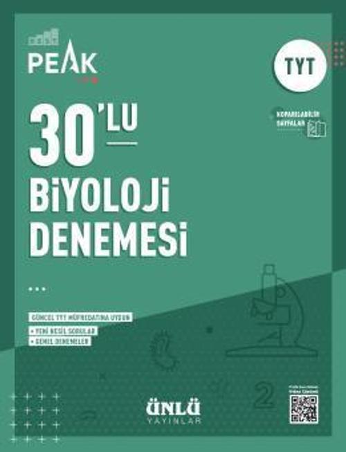 TYT BİYOLOJİ 30'LU DENEME  ( BEST PEAK ) - ÜNLÜ YAYINLARI