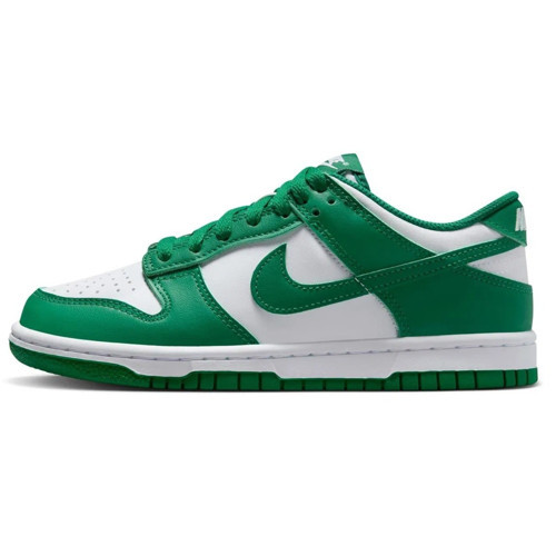 Dunk Low GS Leather Unisex Sneaker Hakiki Deri Günlük Spor Ayakkabı Beyaz Yeşil