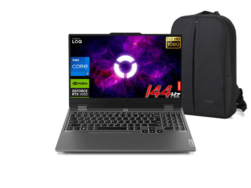 LOQ 15IRX9 i7-13650HX 8 GB 512 GB RTX4050 15.6" Full HD Yok (Free Dos) Gaming Laptop + Çanta 83DV0117TR FR189