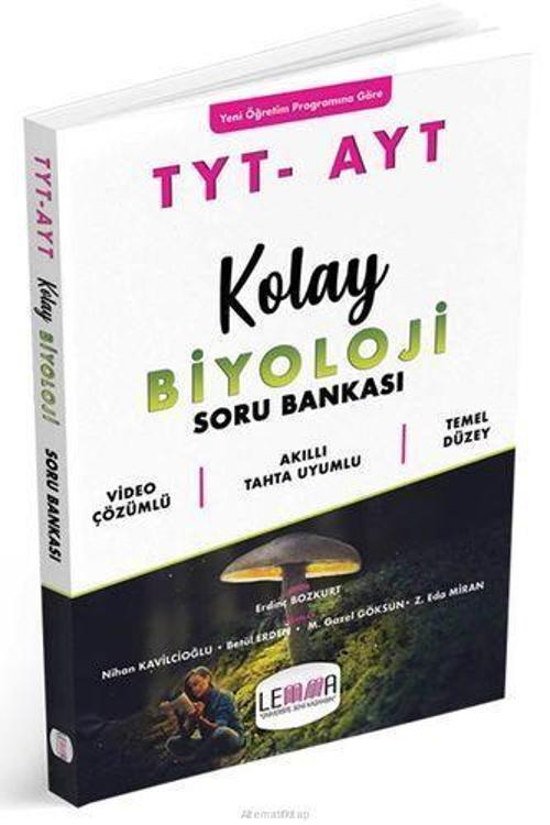 TYT AYT KOLAY BİYOLOJİ SORU BANKASI - LEMMA YAYINLARI