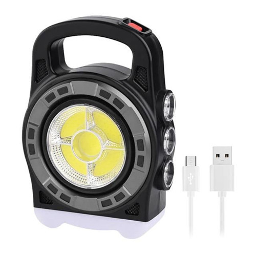 HB-6678C Cob Ledli 20 Watt 3 Kademeli Şarjlı USB Çıkışlı Solar Lamba
