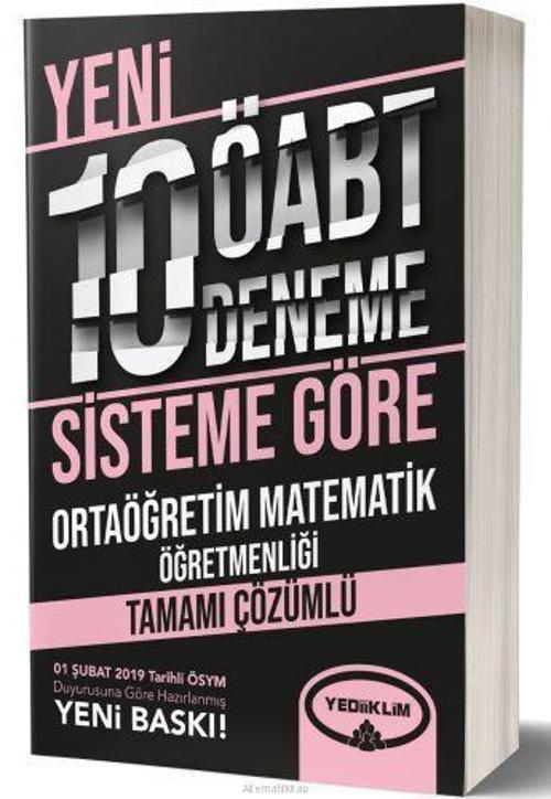 ÖABT ORTAÖĞRETİM MATEMATİK 10 DENEME - YEDİİKLİM YAYINLARI