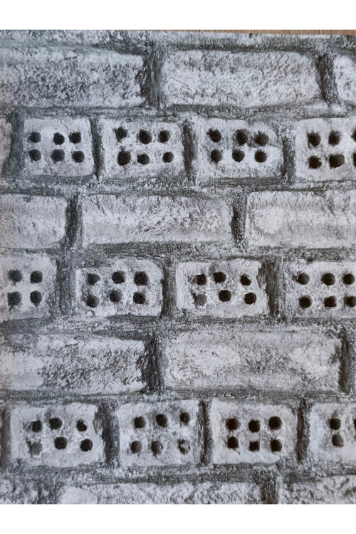 3 Boyutlu Taş Desenli Hava Alabilen Silinebilir Duvar Kağıdı 5 M²