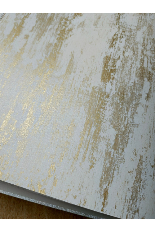 Black Serisi Beyaz Gold Işıltılı Silinebilir Duvar Kağıdı 16 M²