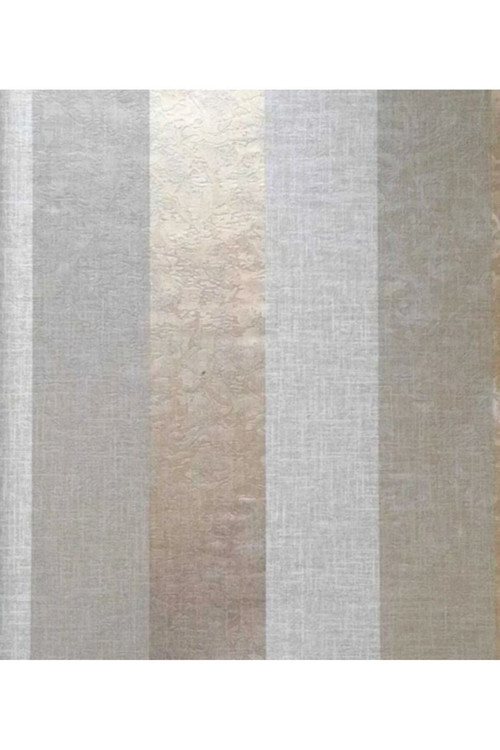 Gold Krem Bej Parlak Çizgili Hafif Kabartmalı Duvar Kağıdı(EN:53 CM BOY:10 METRE)