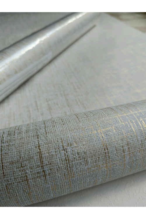 Sütlü Kahve Altın Varaklı Silinebilir Duvar Kağıdı 5 M²