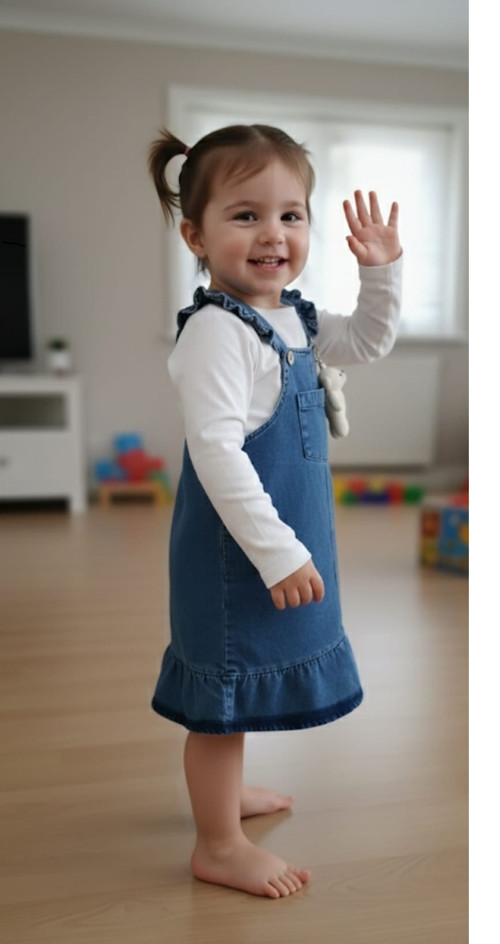 BAYRAMLIK YUMUŞAK KOT %100 PAMUKLU BADİLİ SALOPET ELBİSE