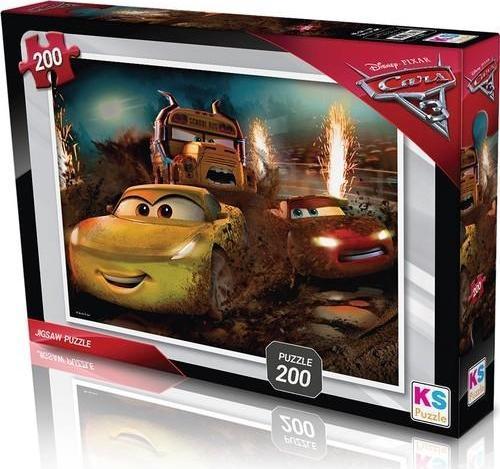 Disney Cars Puzzle (Yapboz) 200 Parça - Arabalar Puzzle