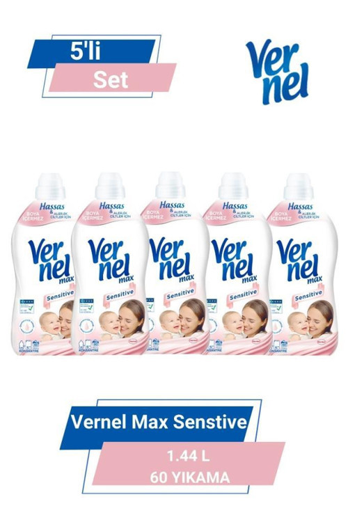 MAX TAZE SENSİTİVE 1.44L 60 YIKAMA 5'li Set