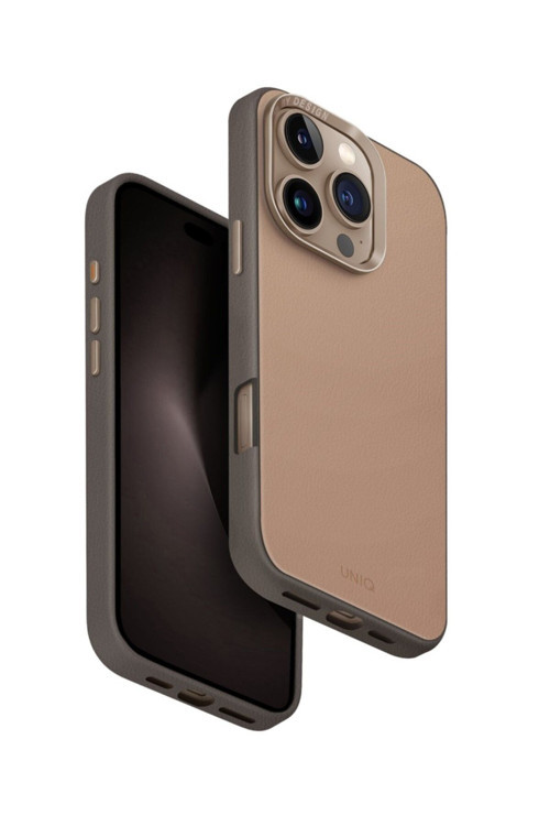 İphone 16 Pro Max Uyumlu Kılıf Lyden DS Dual Tone Vegan Deri Kaplama Magsafe Özellikli (MagClick™)