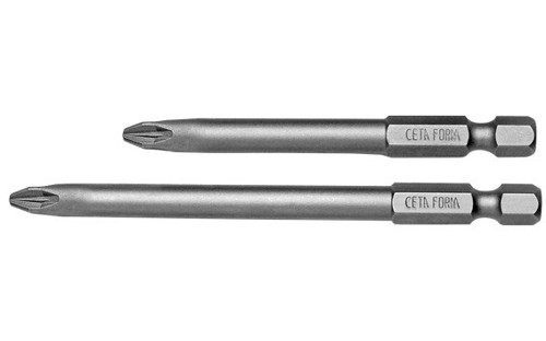 Cetaform cb/911 pozidriv bits uç - uzun boy pz1- 90mm