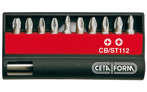 Cetaform cb/st112 11 parça bits uç takımı - yıldız/pozidriv