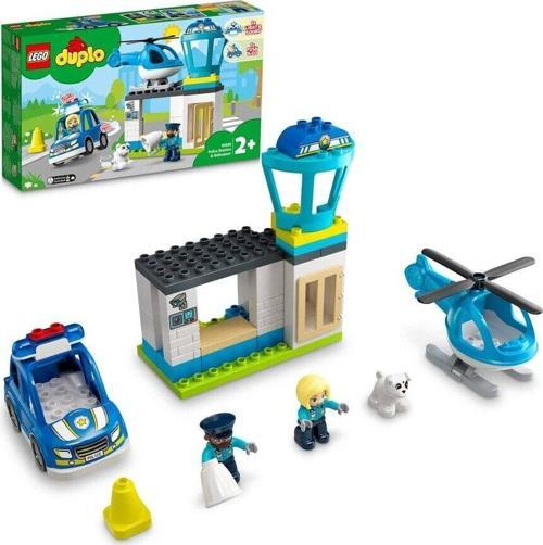 Duplo Kurtarma Polis Merkezi ve Helikopter 10959 Lisanslı Ürün +2 Yaş (40 Parça)