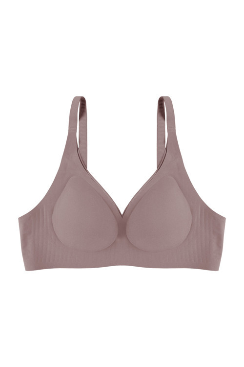 Balensiz Lazer Dikişsiz Kaplı Dekolteli Büstiyer Sütyen