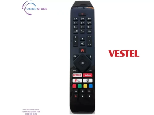 Vestel İle Uyumlu 4K Smart Uydu Alıcılı Led Tv Kumandası