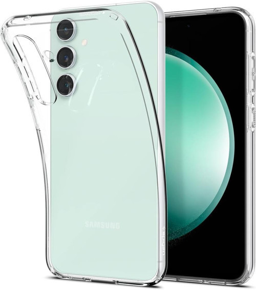 Galaxy S23 FE ile Uyumlu Kılıf Liquid Crystal 4 Tarafı Tam Koruma Crystal Clear