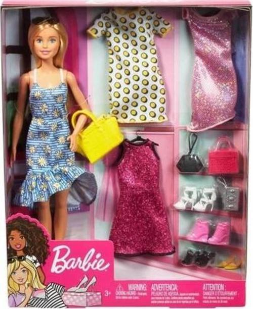 Barbie Bebek ve Kıyafet Kombinleri Oyun Seti GDJ40 Lisanslı Ürün