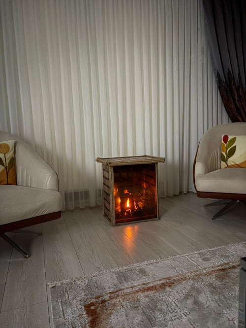 ŞÖMİNE GÖRÜNÜMLÜ SEHPA