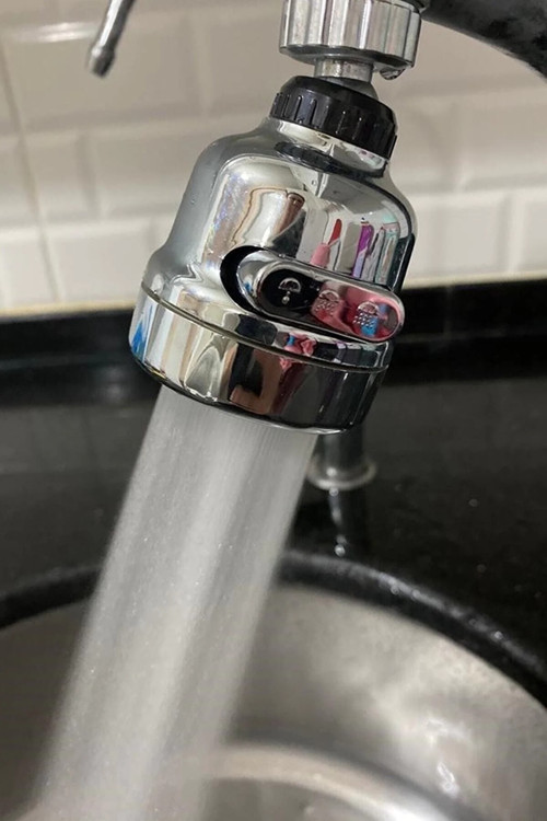 Büro Ev Ofis Düzeni için Krom 360 Dönen 3MOD Lavabo Başlığı Musluk Ucu
