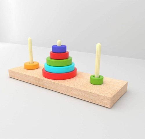 Hanoi Kuleleri Mantık Oyunu Lisanslı Ürün