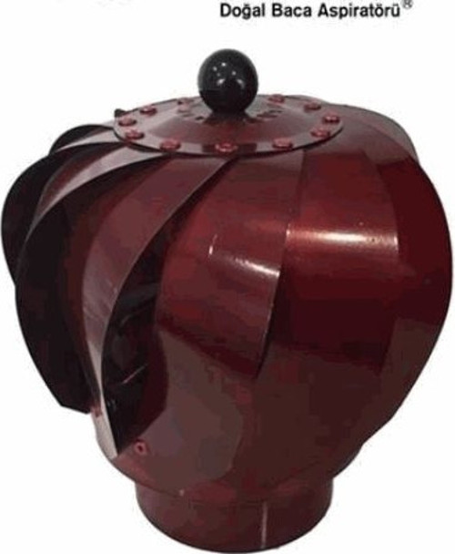 Esmatik Baca Döneri Boru Tipi Ø 130 Mm Doğal Baca Aspiratoru