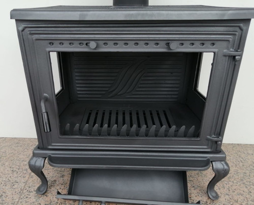 Mf109 Model 3 Camlı Döküm Soba Yeni Nesil Plazma Soba Kuzine Soba Camlı Soba Alttan Küllük Soba