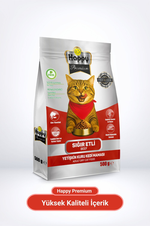 Sığır Etli Kuru Kedi Maması 500 g