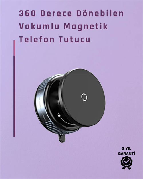 Tekno Çift Taraflı Vakum Emme Özellikli 4.7+ İnç Telefon Tutucu – Güvenli Sabitleme 2026