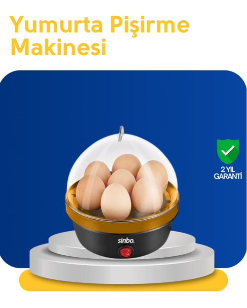 tekno Otomatik Kapanma Özellikli Yumurta Pişirme Makinesi 7 Kapasiteli 2026