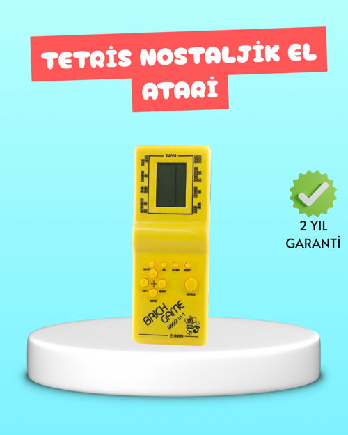 tekno Taşınabilir El Aterisi Gameboy – Klasik Tetris Oyunu, Pil ile Çalışan Mini El Konsolu 2
