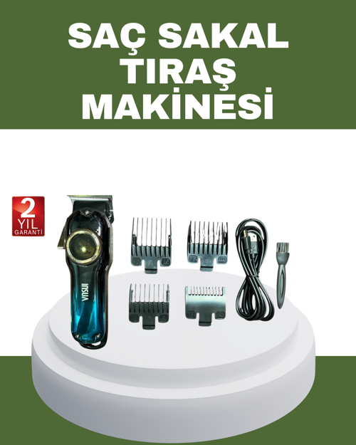 tekno Güçlü Motorlu Paslanmaz Çelik Bıçaklı Saç Kesim Makinesi 2026