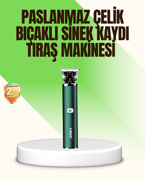 tekno Koyu Yeşil Profesyonel Metal Gövdeli Saç Kesme Makinesi 2026
